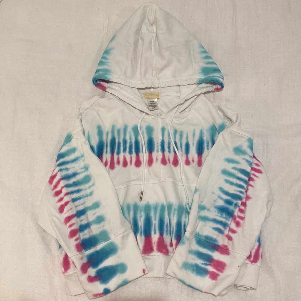 L Space cropped tie dye hoodie
